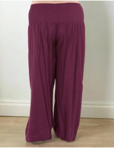 Pantalon droit en rayonne grande taille –...