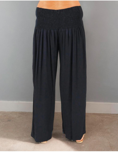 Pantalon droit en rayonne grande taille – Confortable et polyvalent, style ethnique indien