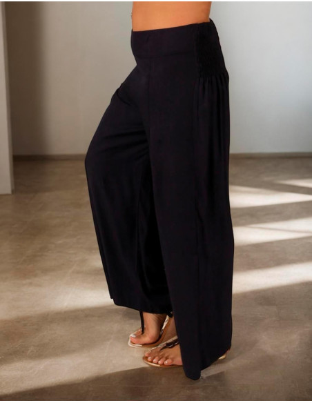 Pantalon droit en rayonne grande taille – Confortable et polyvalent, style ethnique indien