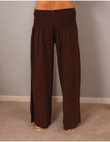 Gerade geschnittene Rayon-Hosen in Übergröße –...