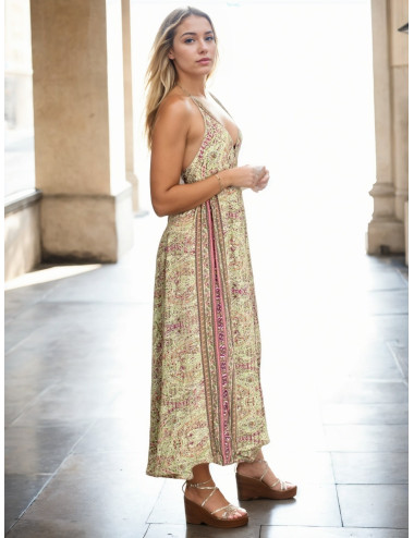 Robe longue Kimago en soie...