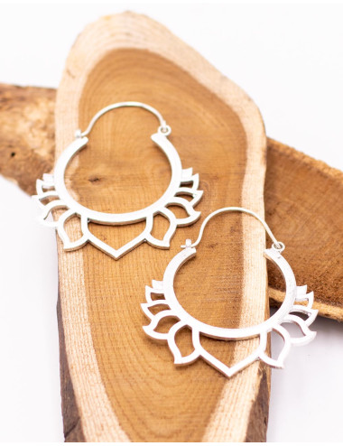 Brincos de flor de lótus de... 2