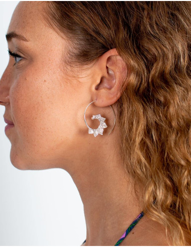 pendientes-plateados-artesanales-hojas-kimago