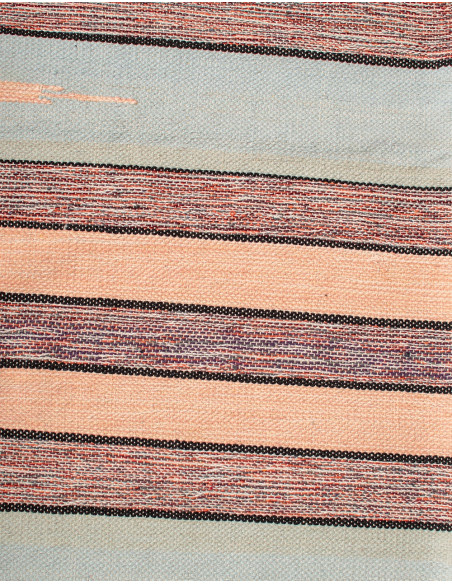 Handgefertigter ethnischer Teppich aus Indien – Hergestellt aus recycelten Stoffen und in einzigartigen Farben