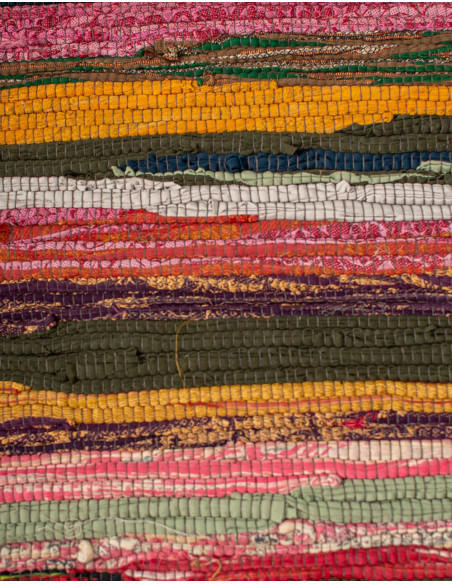 Handmade Indian Ethnic Boho Style Rug – Random Colors