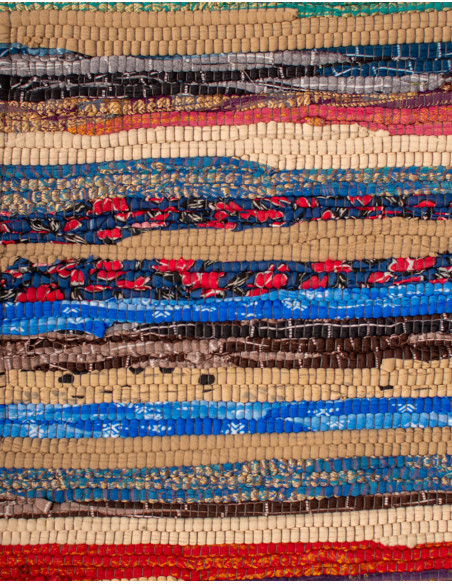 Tappeto etnico indiano fatto a mano in stile boho - Colori casuali