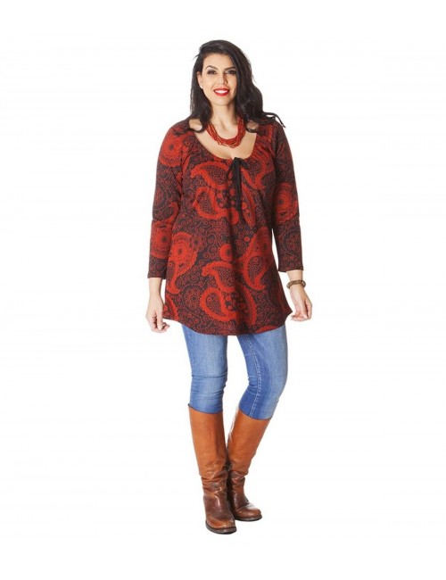 t-shirt-tunica-invernale-taglia-rossa