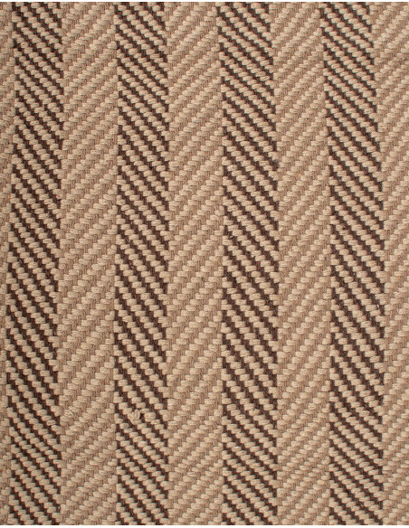 Tapis ethnique fait main en Inde – Tissé à la main dans des tons marron