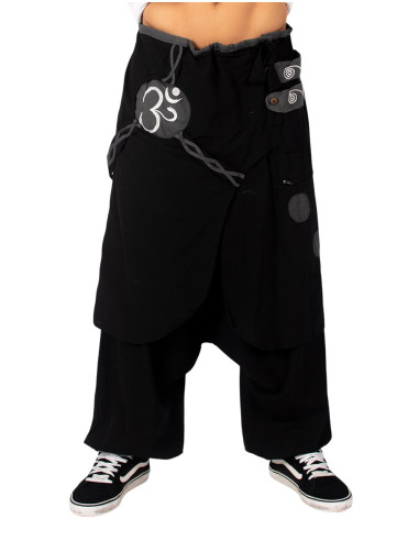 Pantaloni afghani neri con gonna grigia – Moda...