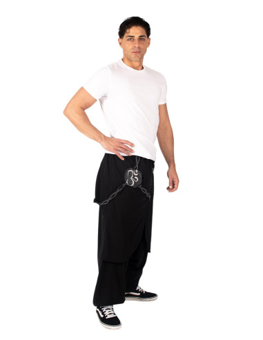 Pantaloni afghani neri con gonna grigia – Moda...