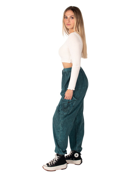Pantaloni harem unisex Kimago : stile boho e artigianato indiano