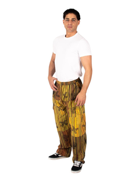 Pantalon hippie patchwork fait main – Fabriqué à la main en Inde