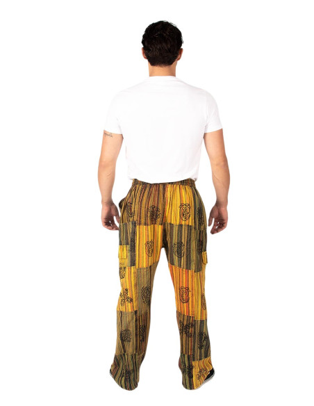 Calças hippie patchwork feitas à mão – Feitas à mão na Índia