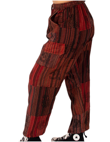 Calças hippie patchwork feitas à mão – Feitas à...