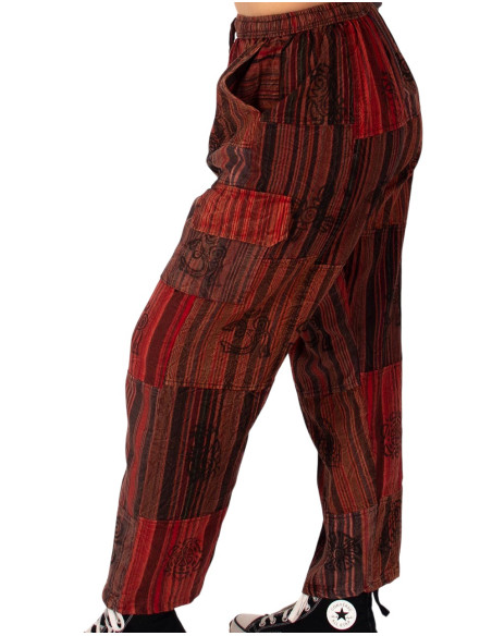 Calças hippie patchwork feitas à mão – Feitas à mão na Índia