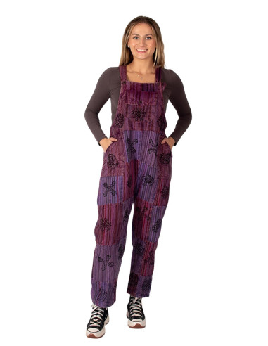 Unisex patchwork handmade cotton jumpsuit –...