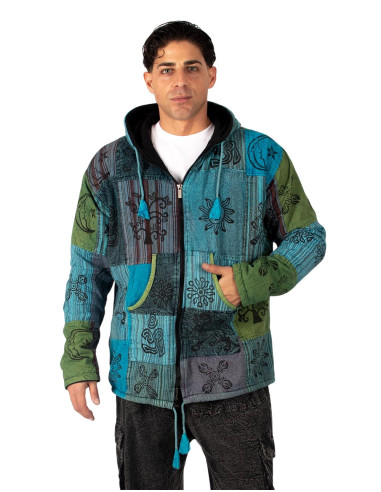 HSU0011 - Jaqueta Kimago Unissex Patchwork com...