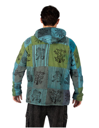 HSU0011 – Kimago Unisex-Patchworkjacke mit...