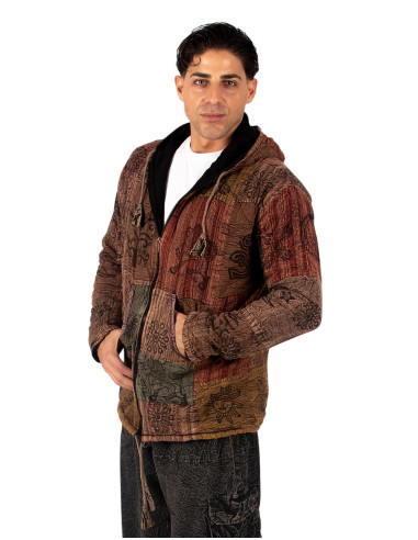 HSU0011 – Kimago Unisex-Patchworkjacke mit...