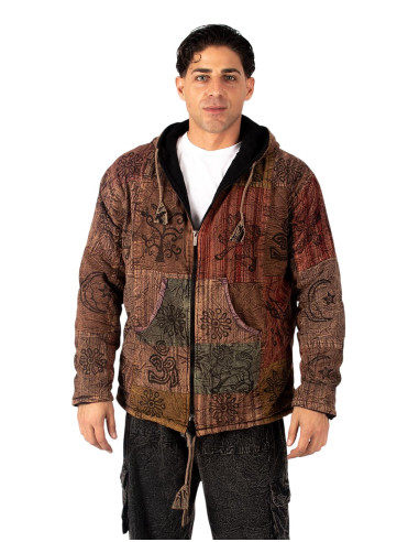 HSU0011 - Giacca patchwork unisex Kimago con...