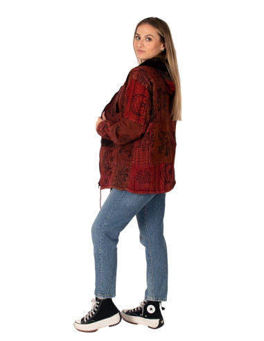 Veste ethnique patchwork unisexe avec doublure...