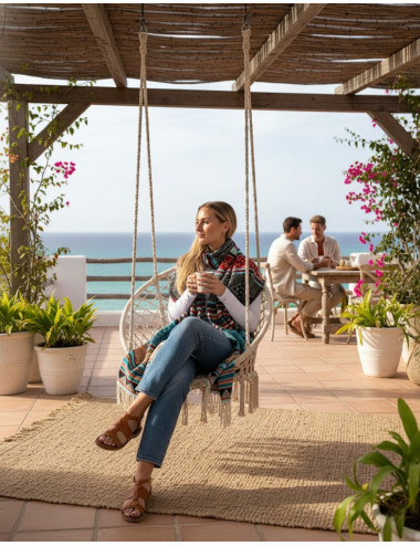 Handmade cotton wool shawl...