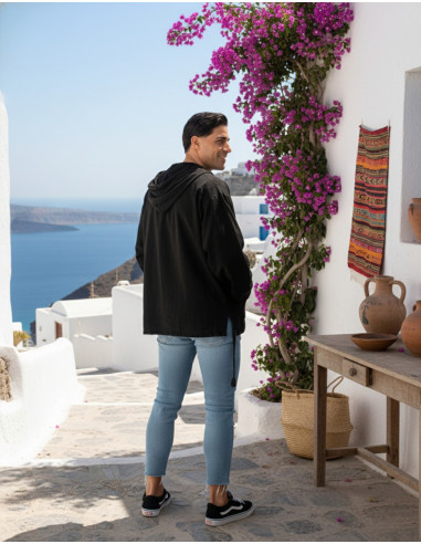 Kimago lightweight sweatshirt in distressed...