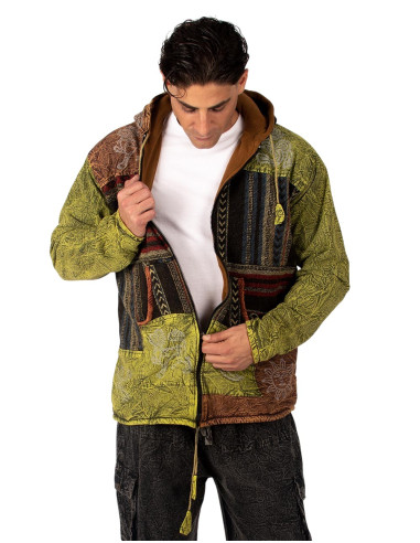 Veste patchwork faite main avec doublure...