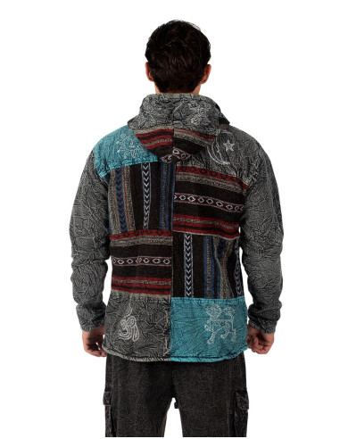 Veste patchwork faite main avec doublure...