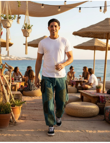 Pantaloni harem unisex in...