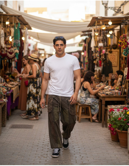 Unisex-Haremshosen aus Baumwolle in verschiedenen Farben