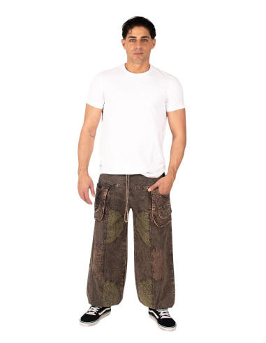 Pantalon sarouel unisexe en coton de...