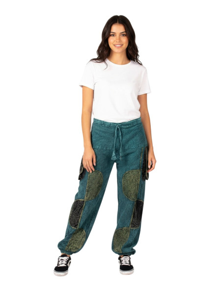 Pantalón bombacho unisex de algodón en colores variados