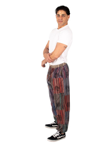 Unisex-Haremshosen aus Patchwork in...