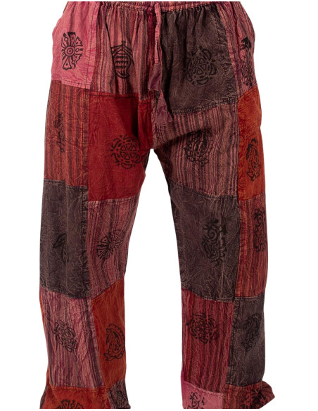 Unisex Patchwork-Haremshosen in verschiedenen Farben