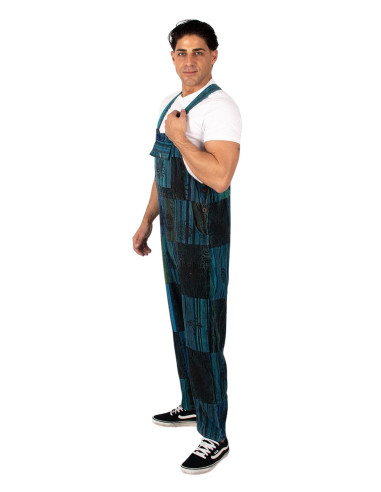 Unisex-Patchwork-Jumpsuit aus handgefertigter...