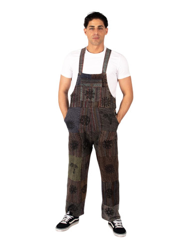 Unisex Patchwork-Overall aus handgefertigter...