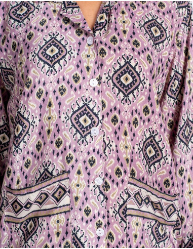 Kimago silk pajamas inspired by Indian tradition