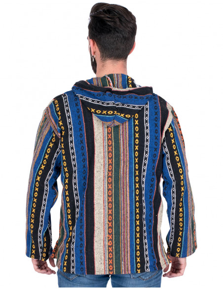 Unisex boho sweatshirt made of handmade cotton – Indian ethnic fashion
