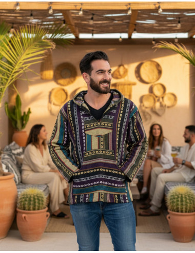 Moletom unissex boho feito... 2