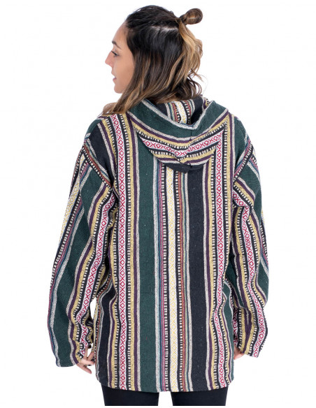 Unisex boho sweatshirt made of handmade cotton – Indian inspiration