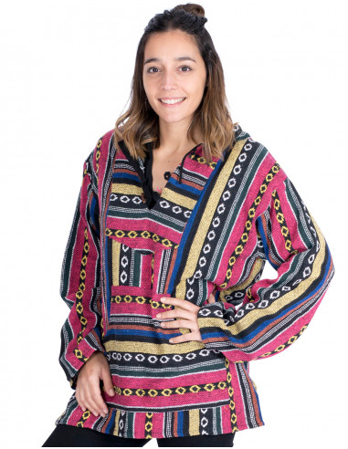 Unisex-Boho-Sweatshirt aus handgefertigter...
