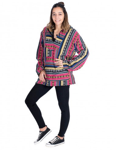 Felpa boho unisex realizzata in cotone fatto a...