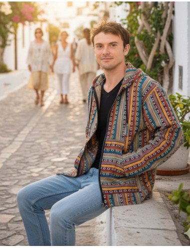 Unisex hippie jacket made...