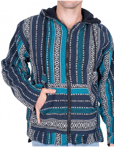 Unisex hippie jacket with fleece lining –...