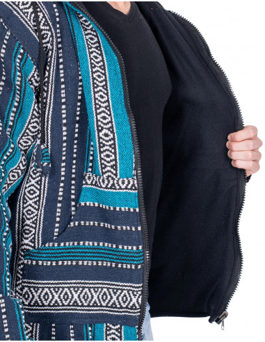 Veste hippie unisexe doublée en polaire –...