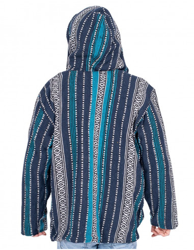 Jaqueta hippie unissex com forro de lã polar –...