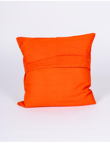 cojin-decoracion-india-textil-artesanal-naranja 2