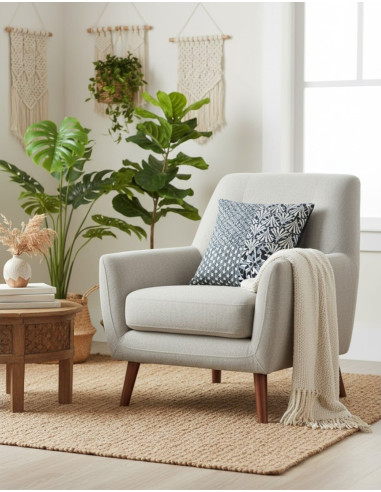 Housse de coussin noire et blanche – Décoration...