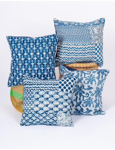 Blue and white cushion... 2